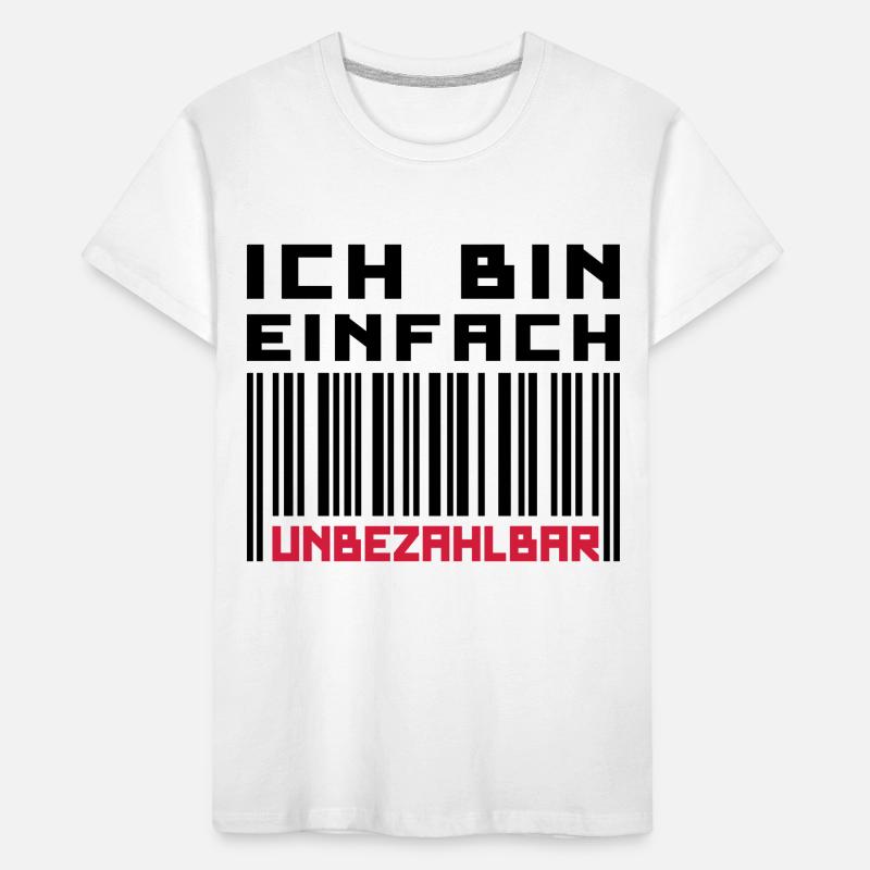 Unbezahlbar (Barcode) Kinder Premium Bio T-Shirt