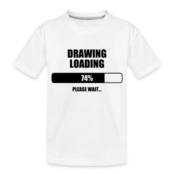 Zeichnung / Zeichner / Drawing / Drawer - Kinder Premium Bio T-Shirt - Weiß - Vorne
