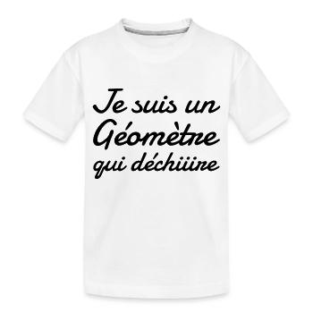 Vermesser / Vermesserin / Topographie / Tiefbau - Kinder Premium Bio T-Shirt - Weiß - Vorne