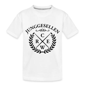 junggesellen crew - Kinder Premium Bio T-Shirt - Weiß - Vorne