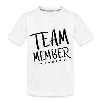 team member stars - Kinder Premium Bio T-Shirt - Weiß - Vorne