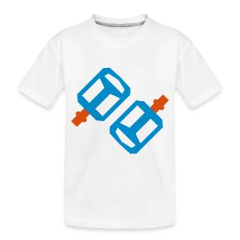 Conception de matériel de vélo cool - T-shirt bio Premium Enfant - blanc - Devant