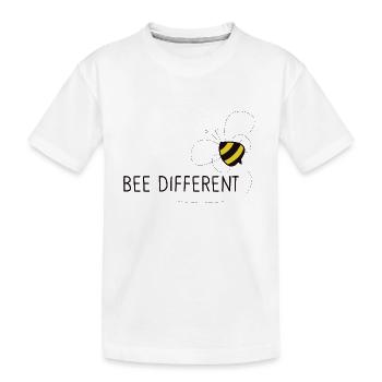 Soyez différent - abeilles apiculteurs amateurs d'abeilles mellifères - T-shirt bio Premium Enfant - blanc - Devant