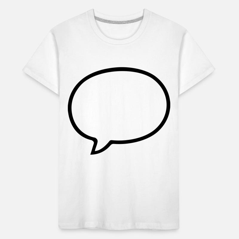 Conception de bande dessinée de bulle de discours T-shirt bio Premium Enfant