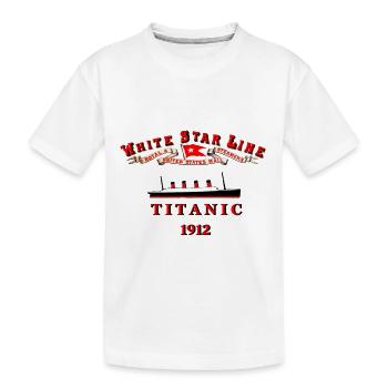 TITANIC WHITE STAR LINE 1912 - T-shirt bio Premium Enfant - blanc - Devant