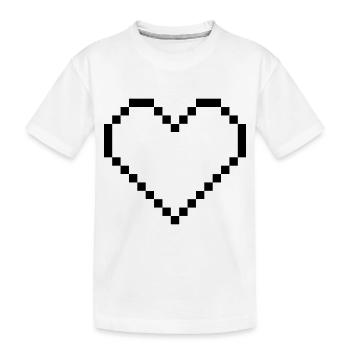 Cœur - T-shirt bio Premium Enfant - blanc - Devant