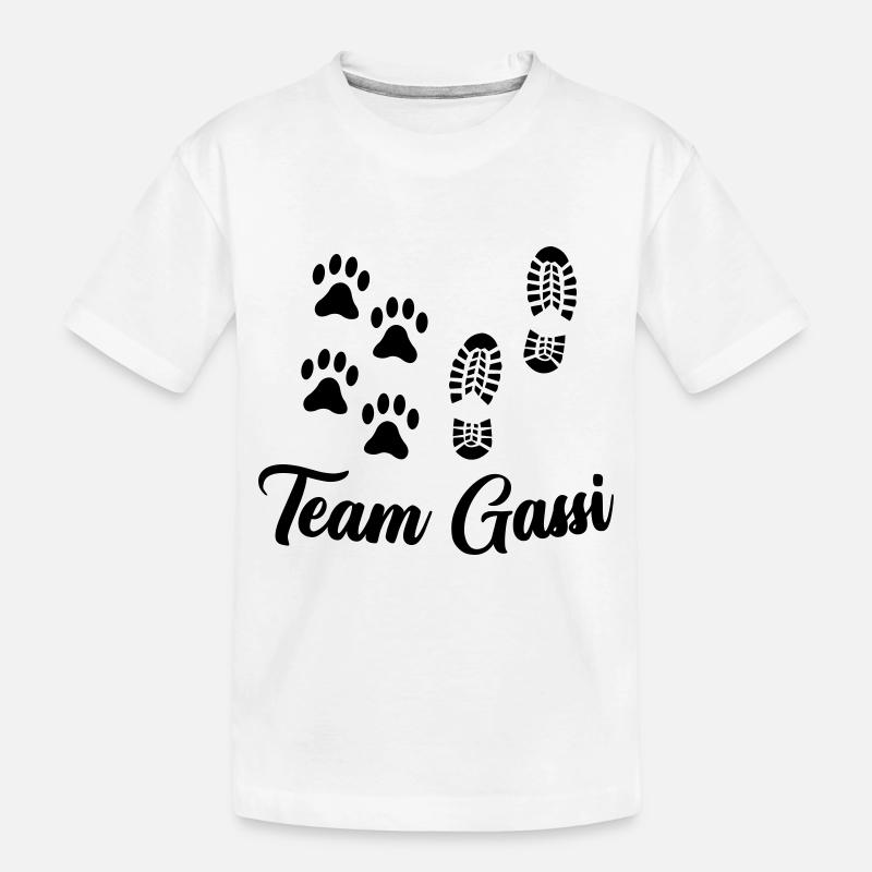 Team Gassi - Kinder Premium Bio T-Shirt - Weiß