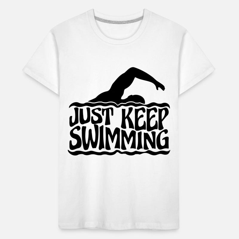 Continuez simplement à nager T-shirt bio Premium Enfant