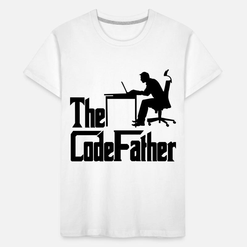 The Codefather Programmer Coder Developer Software Kinder Premium Bio T-Shirt