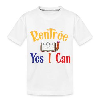Rentrée scolaire - T-shirt bio Premium Enfant - blanc - Devant