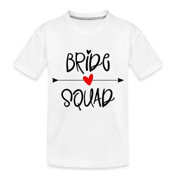 Bride Squad - Kinder Premium Bio T-Shirt - Weiß - Vorne
