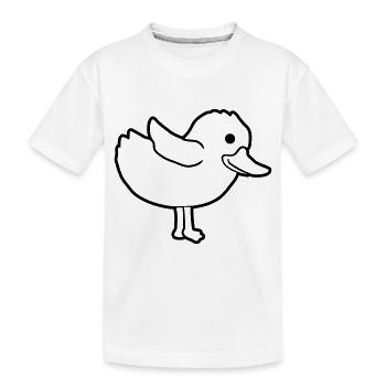 Liebes Entchen süßes Küken - Kinder Premium Bio T-Shirt - Weiß - Vorne