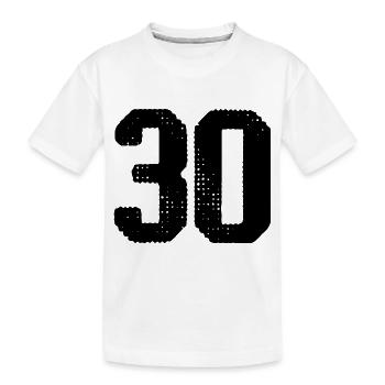 Maillot à 30 chiffres - T-shirt bio Premium Enfant - blanc - Devant