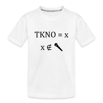 La techno c'est avec sans chanter - T-shirt bio Premium Enfant - blanc - Devant