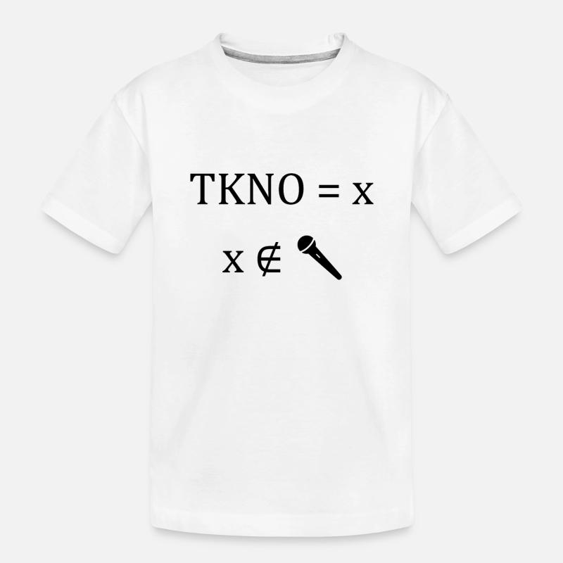 La techno c'est avec sans chanter - T-shirt bio Premium Enfant - blanc
