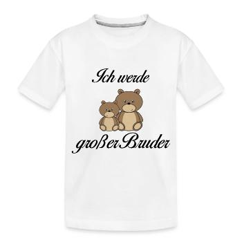 Großer Bruder - Kinder Premium Bio T-Shirt - Weiß - Vorne