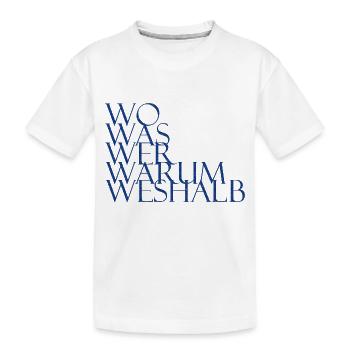 Fragen über Fragen - Kinder Premium Bio T-Shirt - Weiß - Vorne