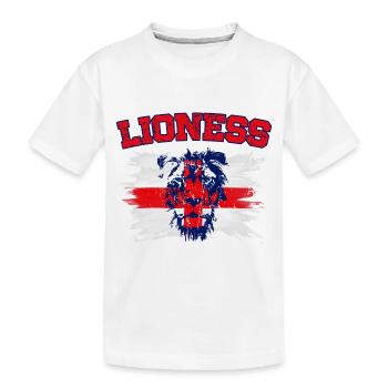 England Fußball Meister der Frauen Lionesses 2022 - Kinder Premium Bio T-Shirt - Weiß - Vorne