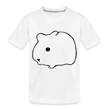 Hamster süß Tier Nagetier Tiere lustig Haustier 1 - Kinder Premium Bio T-Shirt - Weiß - Vorne