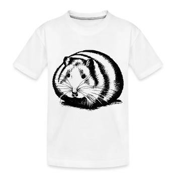 Hamster süß Tier Nagetier Tiere lustig Haustier 12 - Kinder Premium Bio T-Shirt - Weiß - Vorne