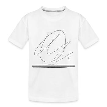 Abstrakt - Kinder Premium Bio T-Shirt - Weiß - Vorne