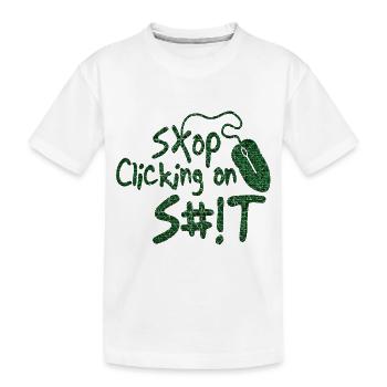 Zitate lustig fraze meme populär cool trendy Zitat - Kinder Premium Bio T-Shirt - Weiß - Vorne