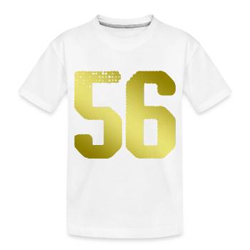 56 Maillot numéro - T-shirt bio Premium Enfant - blanc - Devant
