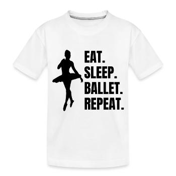 Ballett Geschenk Tanz Tänzerin Ballerina Tanzkurs - Kinder Premium Bio T-Shirt - Weiß - Vorne