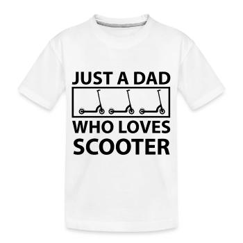 E-Scooter Scooter - Kids' Premium Organic T-Shirt - white - Front