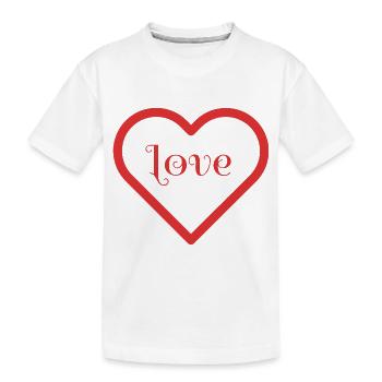 Love - T-shirt bio Premium Enfant - blanc - Devant