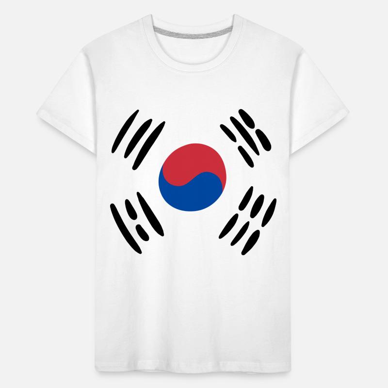Drapeau de la Corée T-shirt bio Premium Enfant