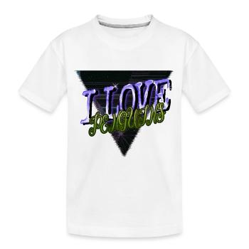 Bday Mignon Pingouin Dictons Empereur Génial Drôle - T-shirt bio Premium Enfant - blanc - Devant