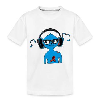 Juk der Affe - Kinder Premium Bio T-Shirt - Weiß - Vorne