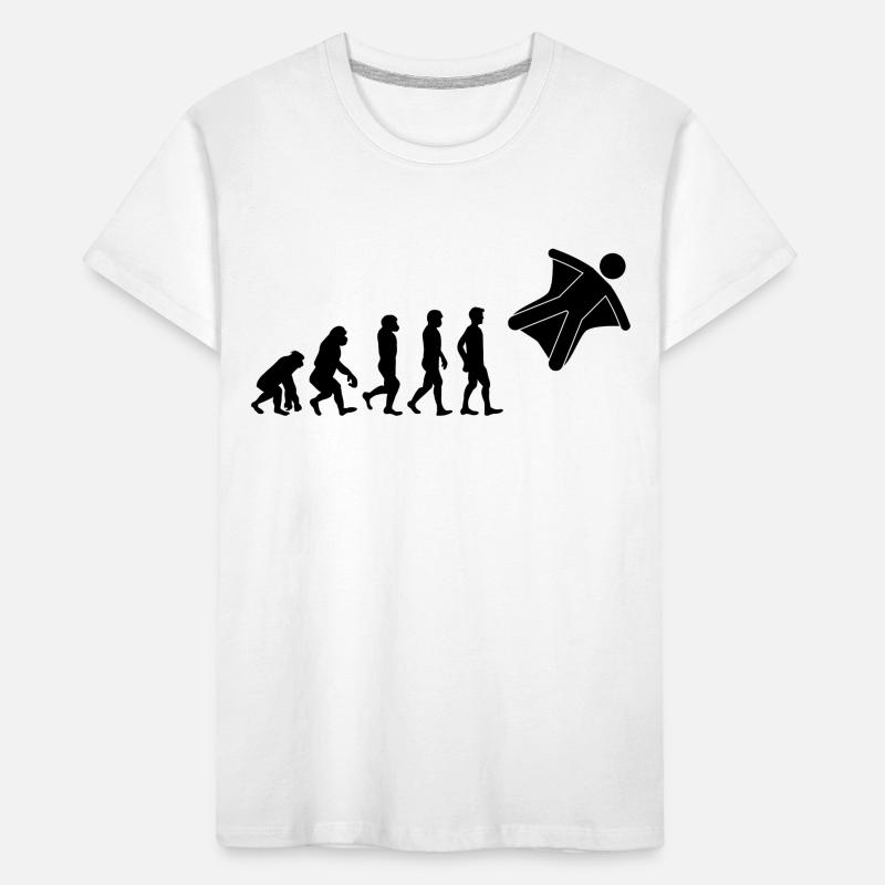Wingsuit flying Base Jumping Skydiving Evolution Kids' Premium Organic T-Shirt
