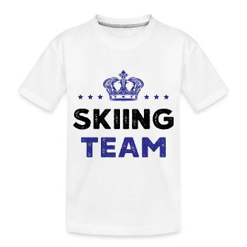 Équipe de ski - T-shirt bio Premium Enfant - blanc - Devant