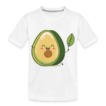 The delicious avocado - Kids' Premium Organic T-Shirt - white - Front