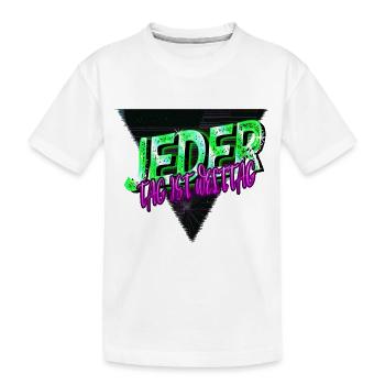 gesundes essen gesundheit essen - Kinder Premium Bio T-Shirt - Weiß - Vorne