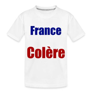 France en colère - T-shirt bio Premium Enfant - blanc - Devant