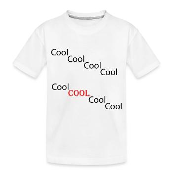 Cool n ° 1 - T-shirt bio Premium Enfant - blanc - Devant
