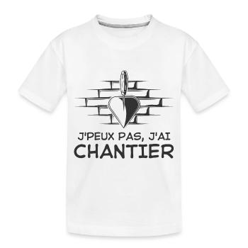 Bâtiment mur tourelle - T-shirt bio Premium Enfant - blanc - Devant