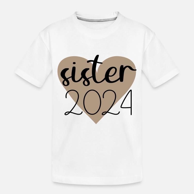 sister 2024 - Kinder Premium Bio T-Shirt - Weiß