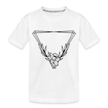 Couronne florale Boho feuille de saule 3 - T-shirt bio Premium Enfant - blanc - Devant