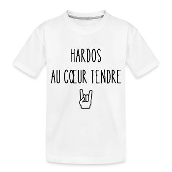 hardos au cœur tendre - T-shirt bio Premium Enfant - blanc - Devant