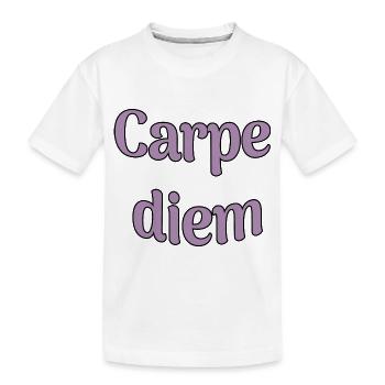 Carpe diem - Kids' Premium Organic T-Shirt - white - Front