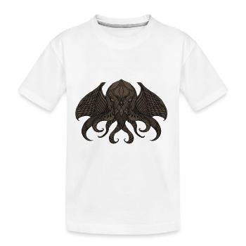 Cthulhu II Bronze - Kids' Premium Organic T-Shirt - white - Front