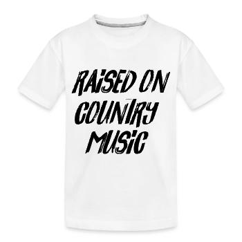 Élevé dans la musique country - T-shirt bio Premium Enfant - blanc - Devant