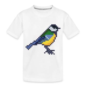 Vogel - Kinder Premium Bio T-Shirt - Weiß - Vorne