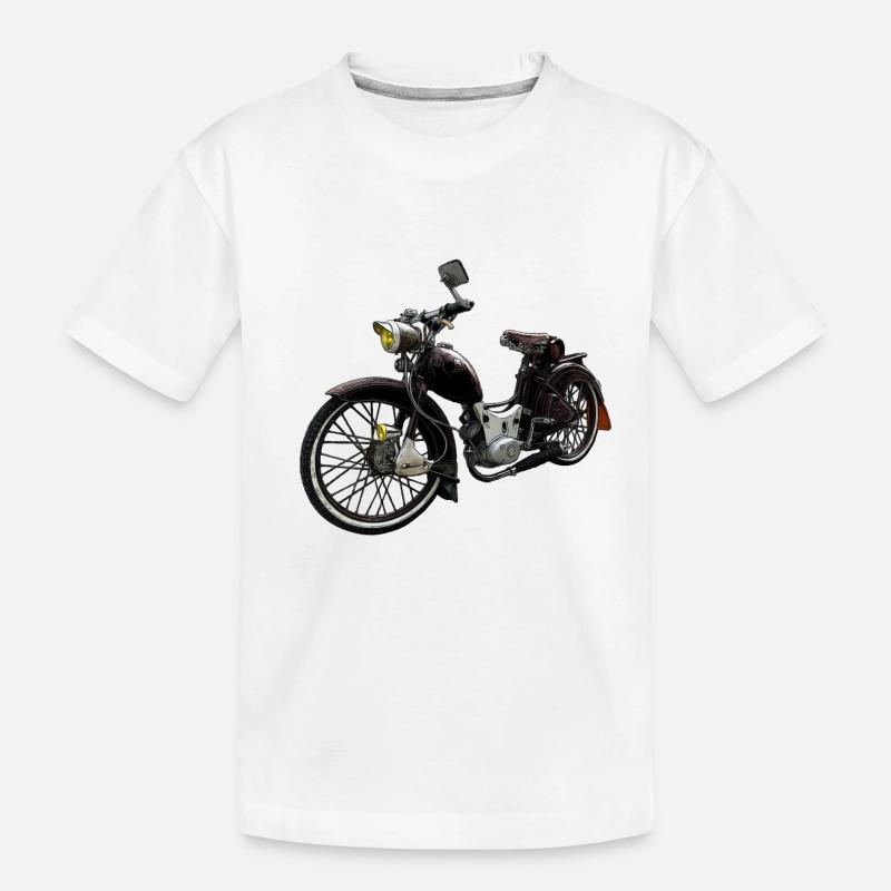 Simson Custom SR2 Umbau Rat Rod - Kinder Premium Bio T-Shirt - Weiß