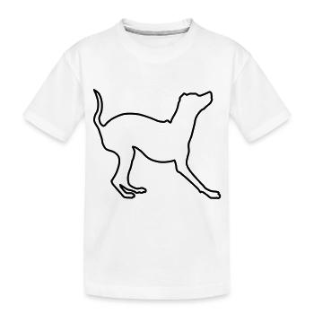 Pinscher miniature Contours 1 - T-shirt bio Premium Enfant - blanc - Devant