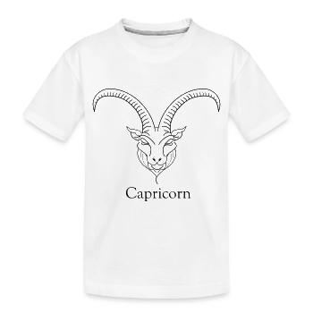 Sternzeichen - Steinbock - Kinder Premium Bio T-Shirt - Weiß - Vorne
